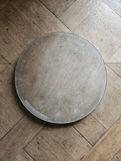 Plateau miroir argenté