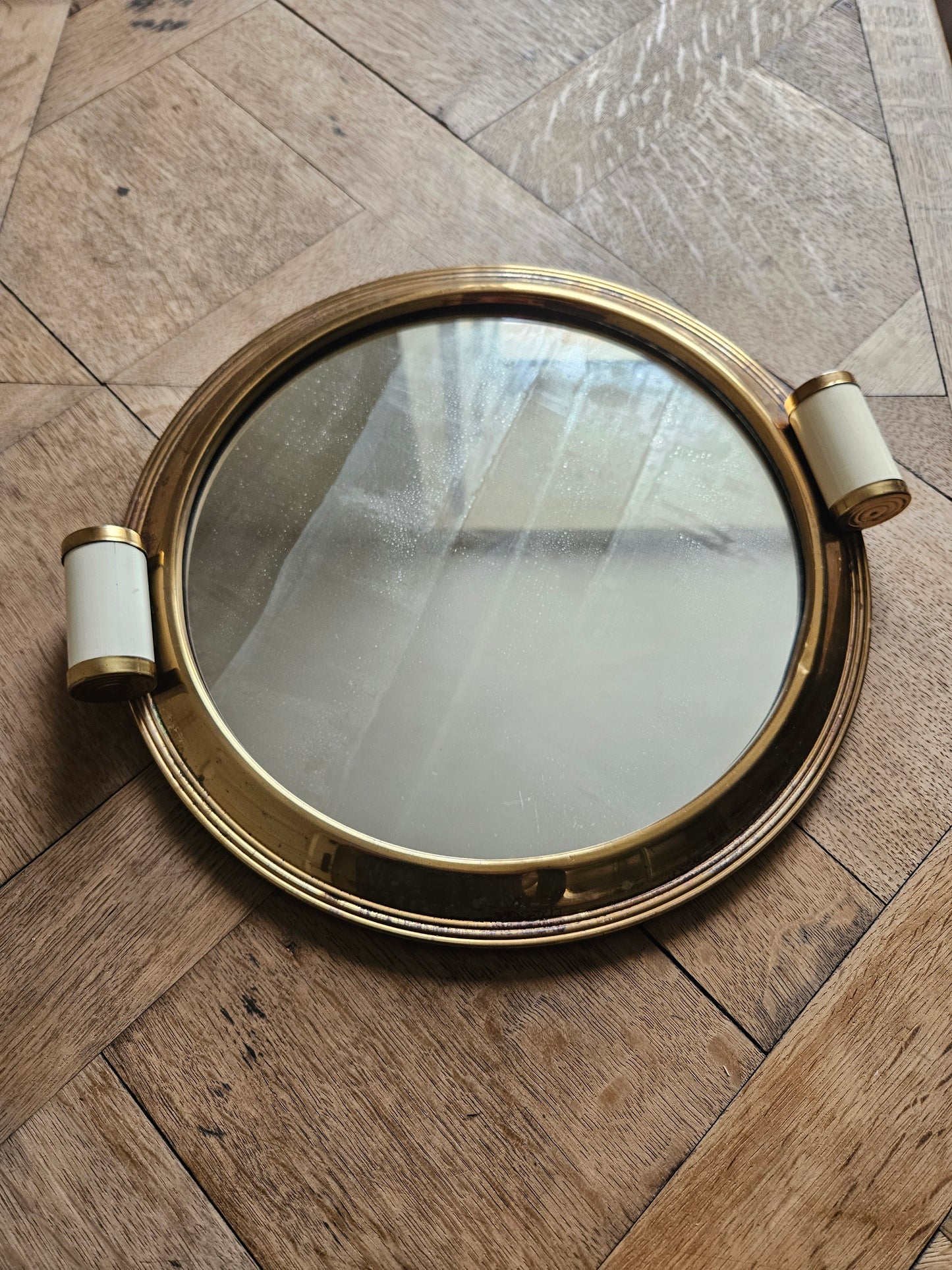 Plateau miroir apéritif Art Déco