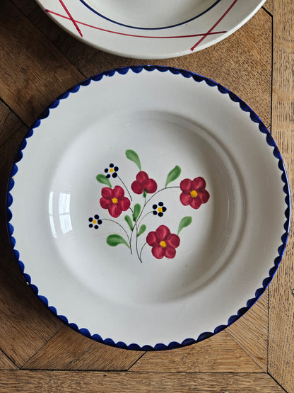 Assiettes creuses rétro 100% dépareillées