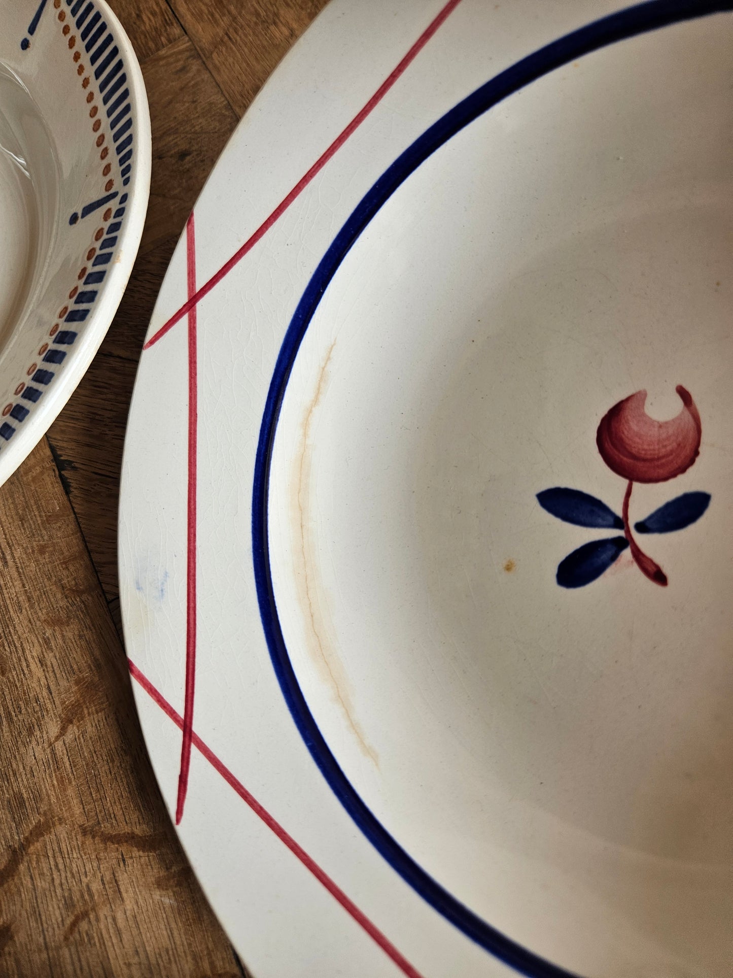 Assiettes creuses rétro 100% dépareillées