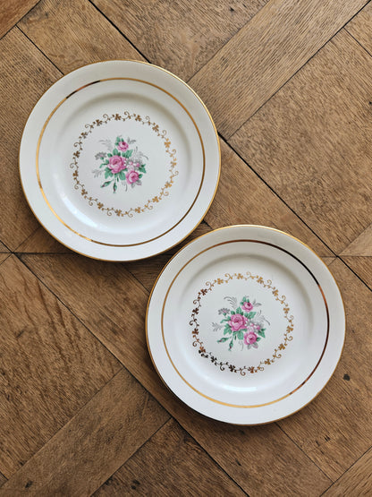 Assiettes à dessert dépareillées "Ispahan"