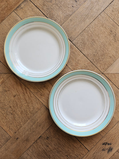 Assiettes plates dépareillées "Margaret"