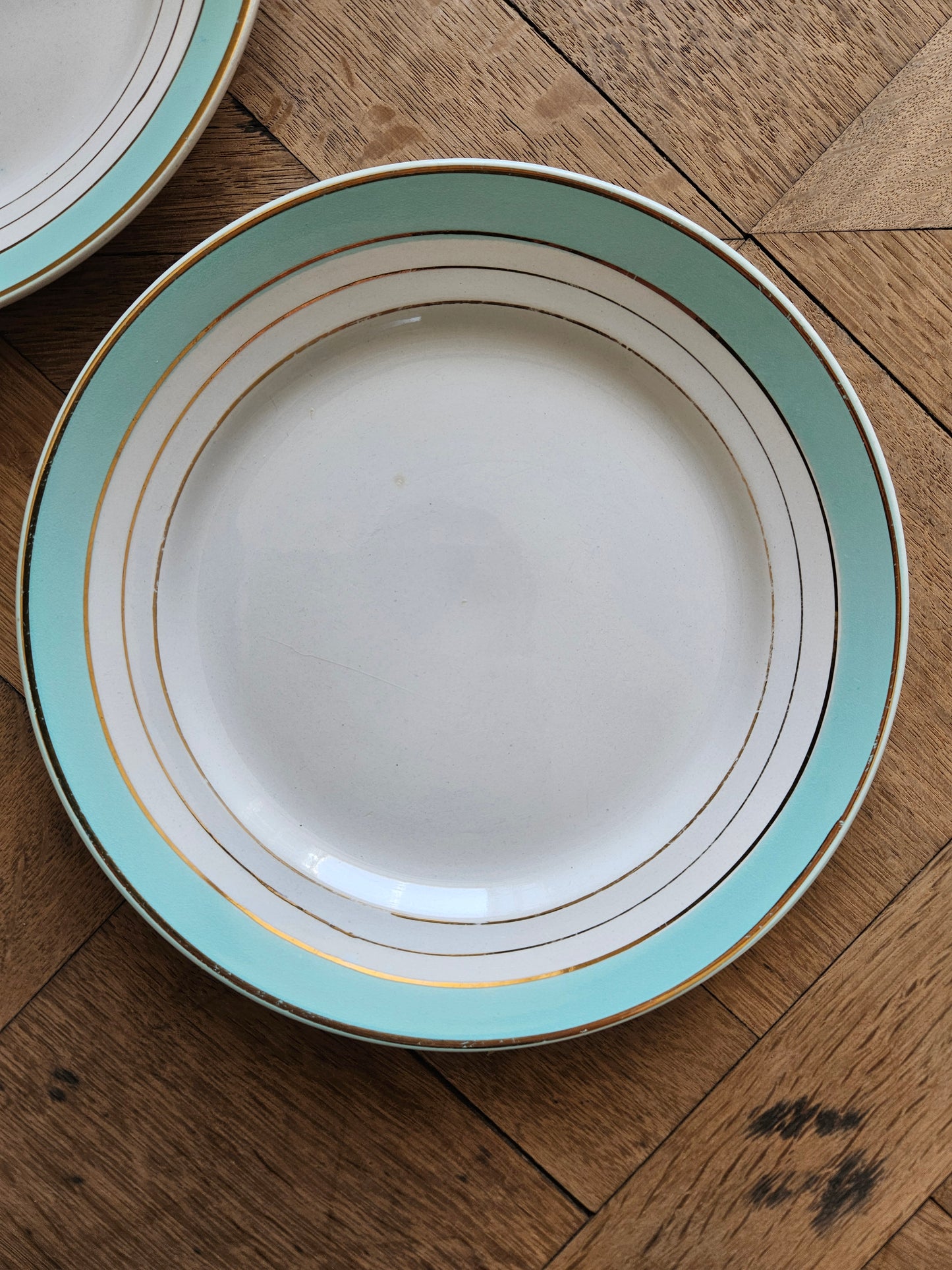 Assiettes plates dépareillées "Margaret"