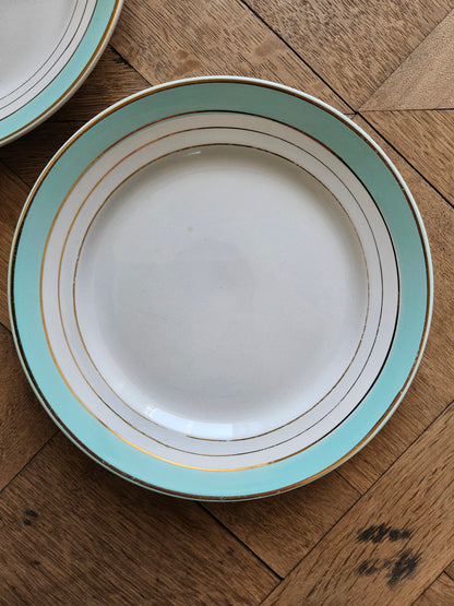 Assiettes plates dépareillées "Margaret"