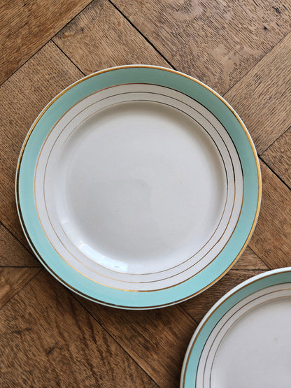 Assiettes plates dépareillées "Margaret"