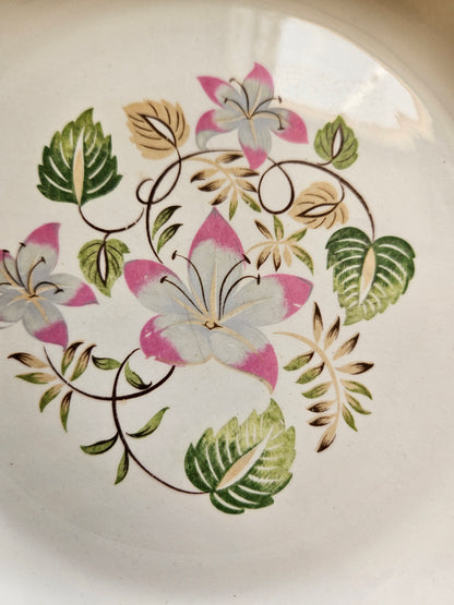 Assiettes plates dépareillées "Margaret"