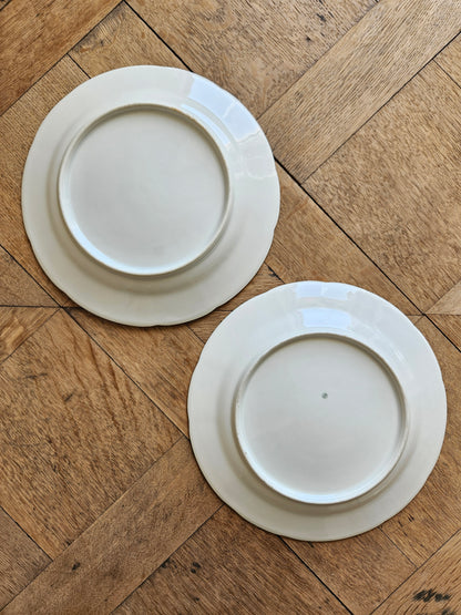Assiettes plates dépareillées "Périgord"