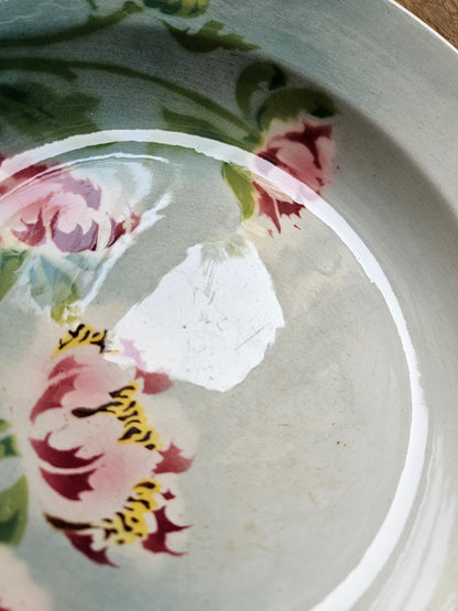 Plat creux St Amand & Hamage, pivoines