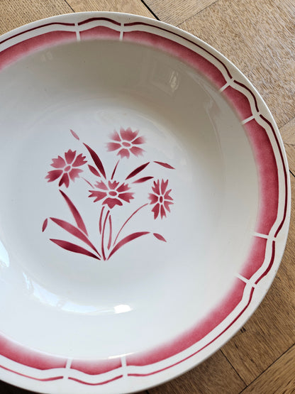 Plat creux Badonviller, rouge