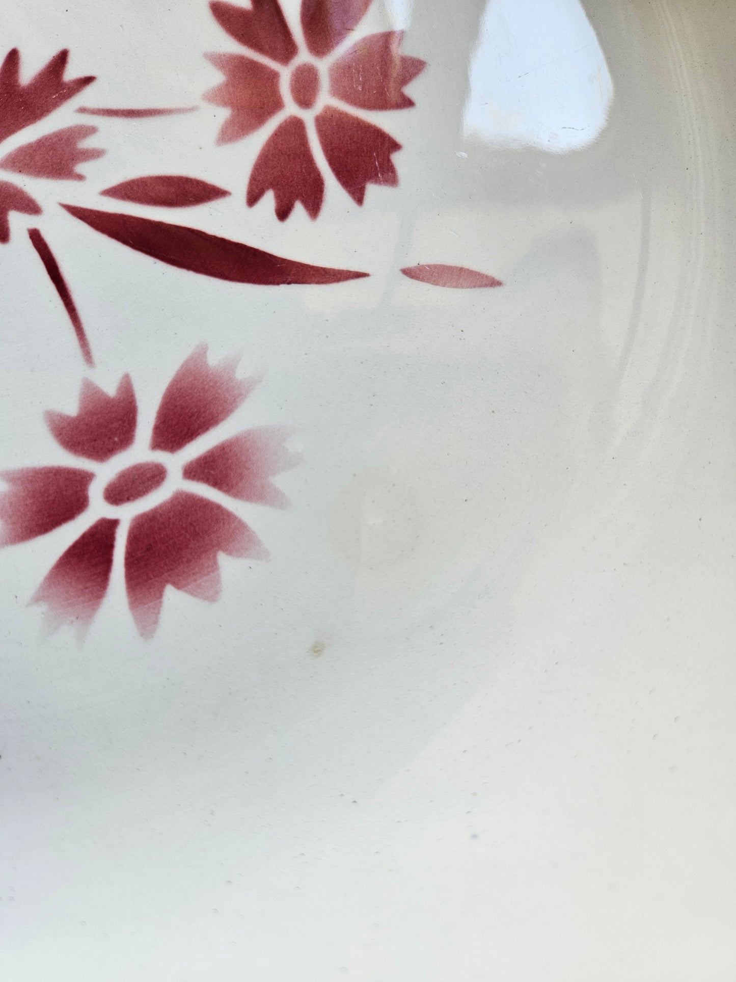 Plat creux Badonviller, rouge