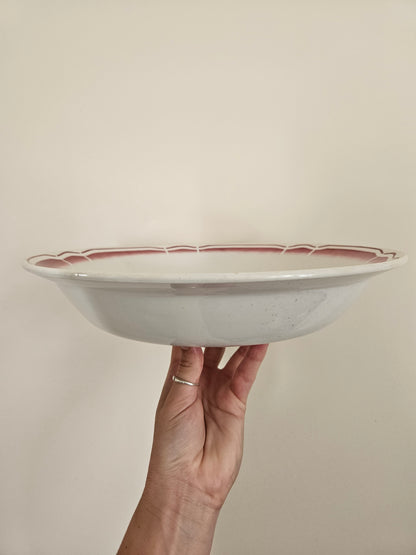 Plat creux Badonviller, rouge