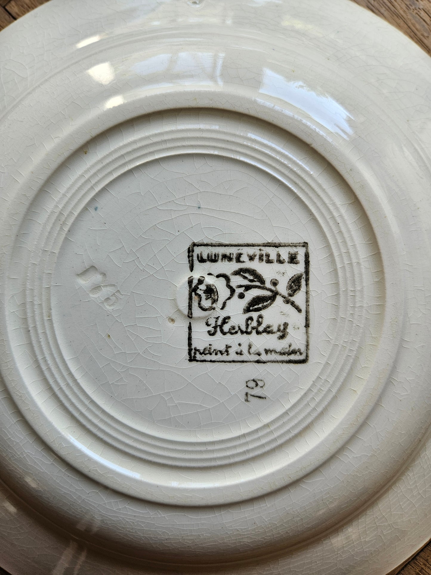 Assiettes creuses Lunéville, Herblay