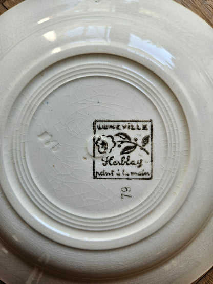 Assiettes creuses Lunéville, Herblay