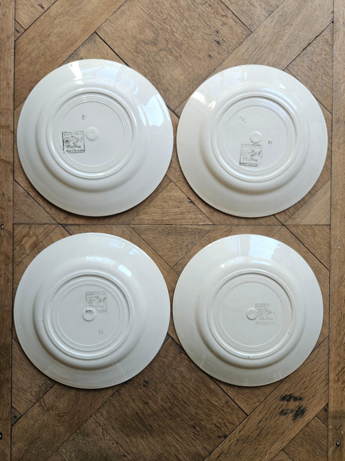 Assiettes plates Lunéville, Herblay