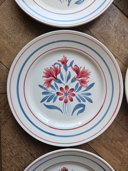 6 assiettes à dessert Lunéville, Herblay