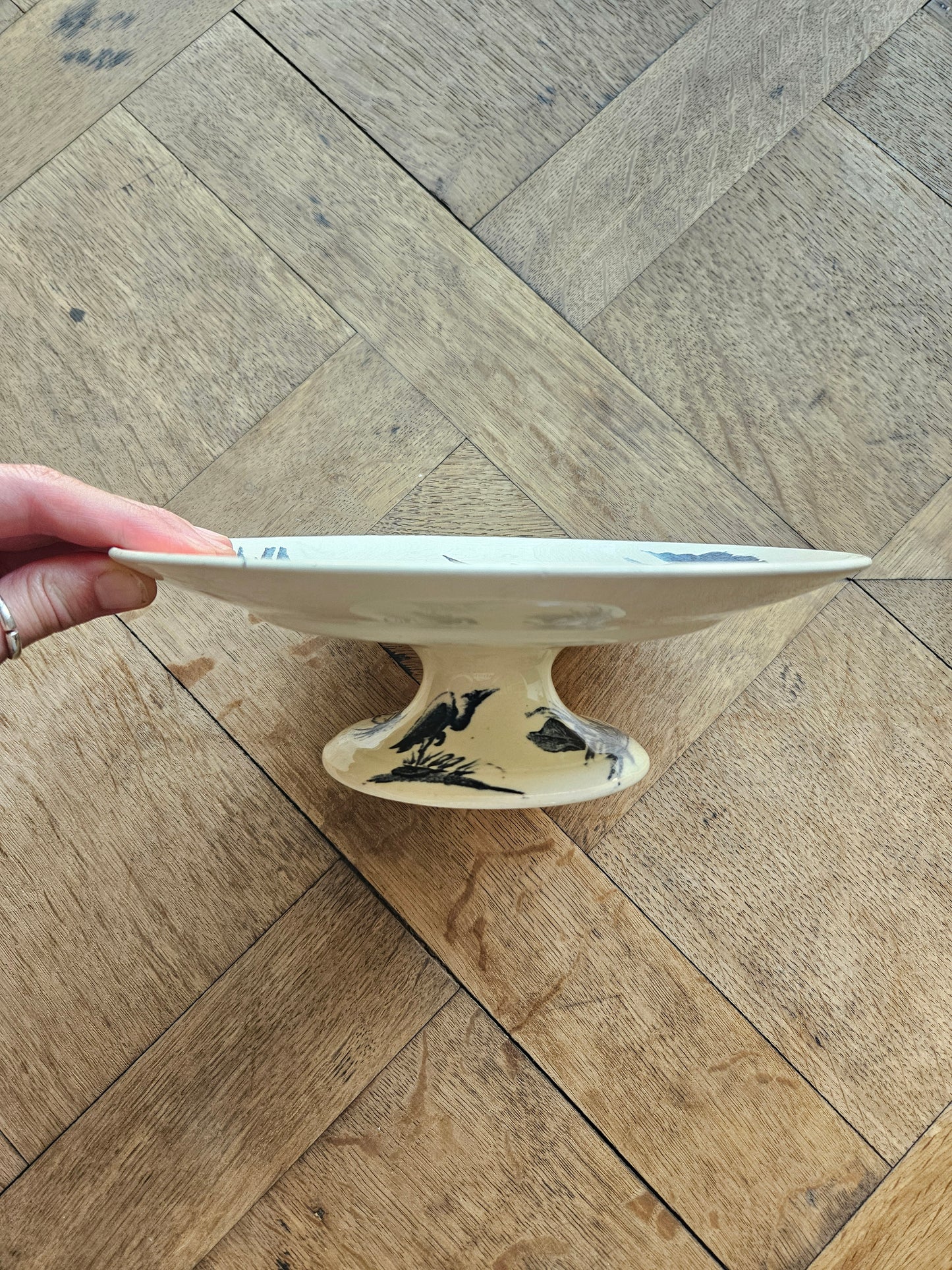 Assiette sur pied K&G Lunéville