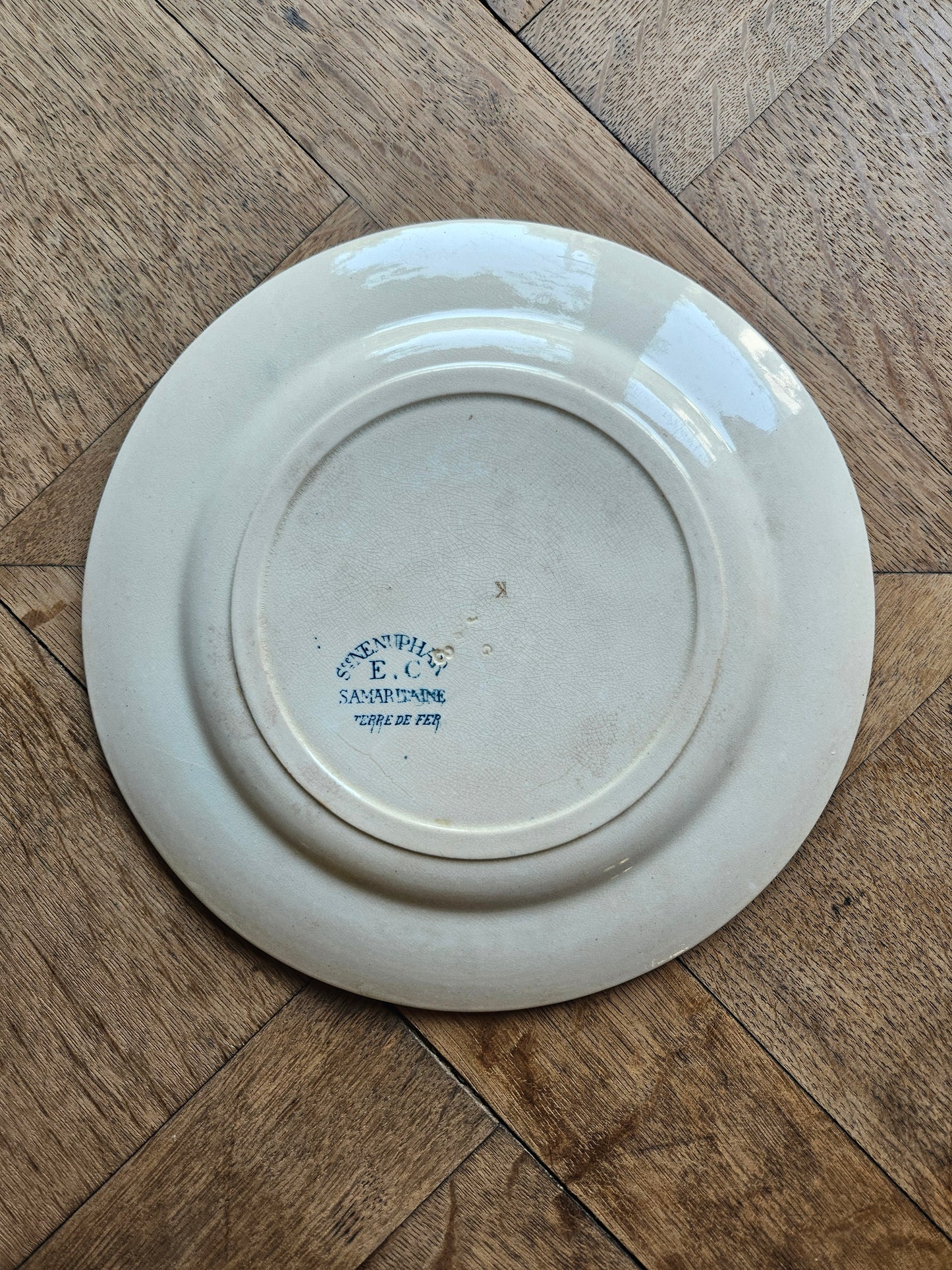 Assiette plate Samaritaine, Nenuphar