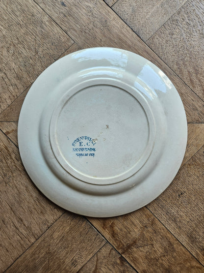 Assiette plate Samaritaine, Nenuphar