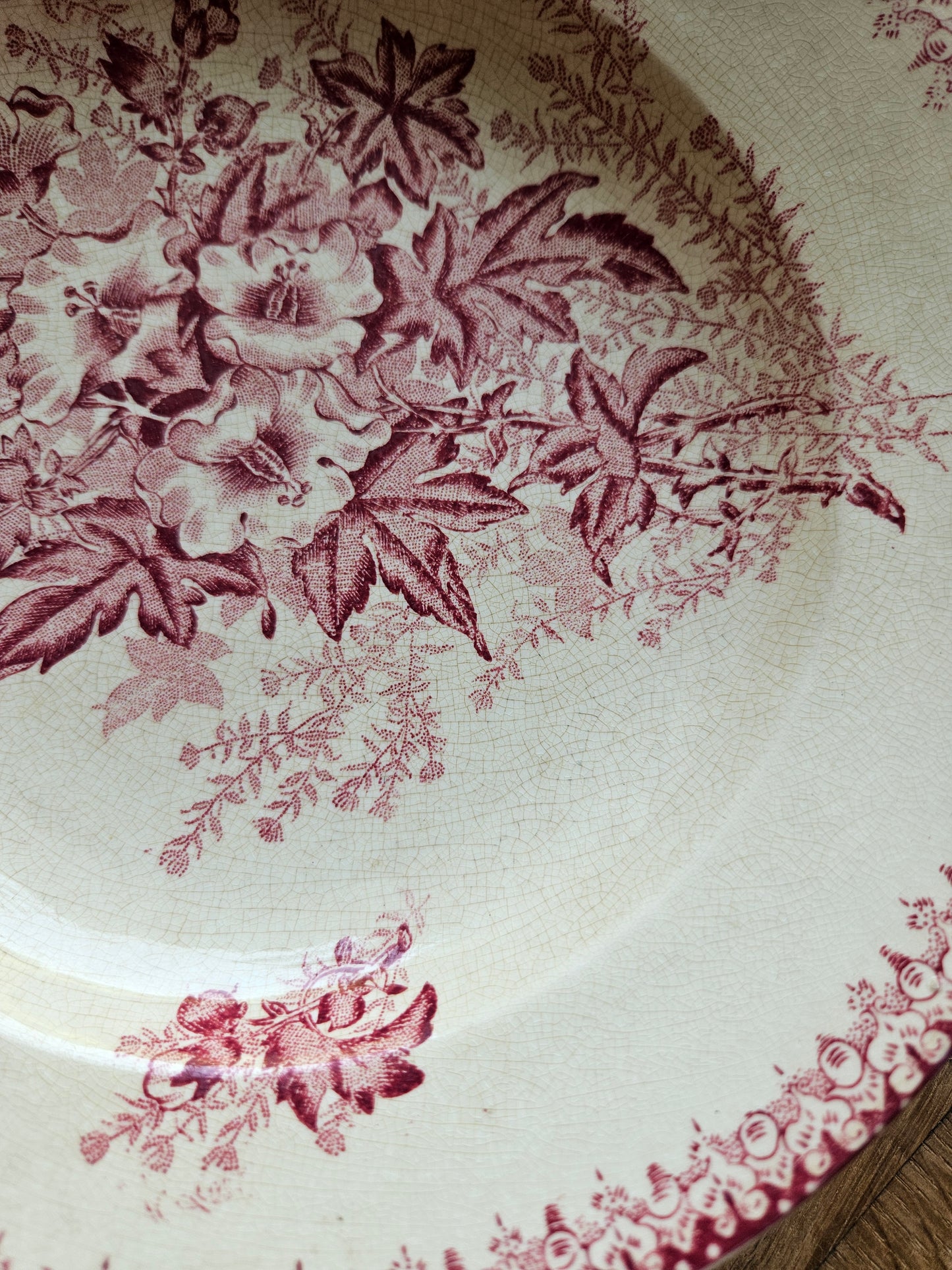 Assiettes creuses Onnaing, Églantines