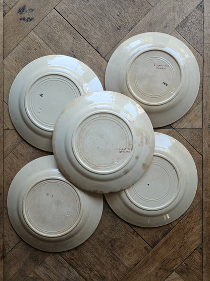 Assiettes plates Onnaing, Églantines