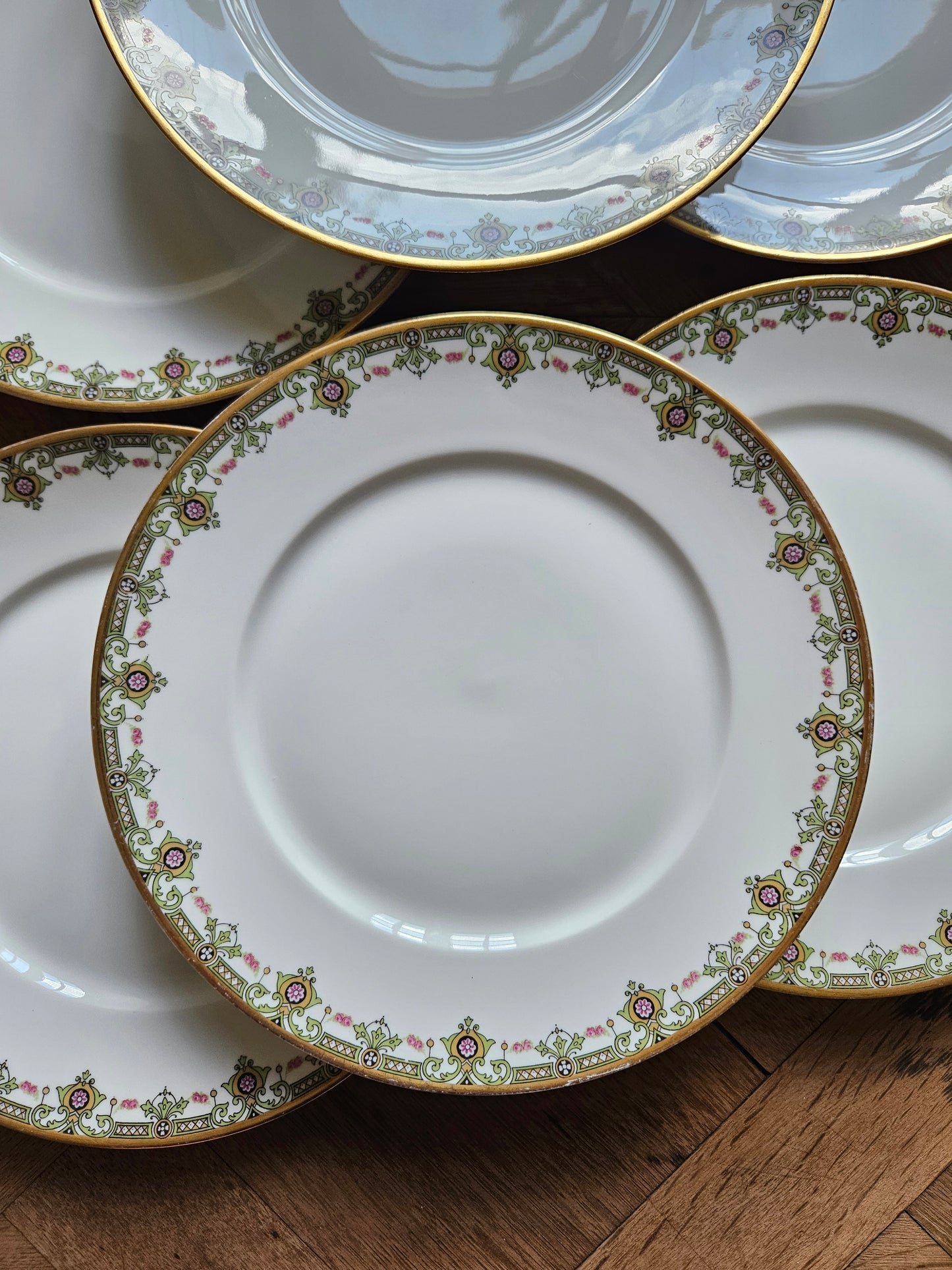 Assiettes plates porcelaine, Gascogne
