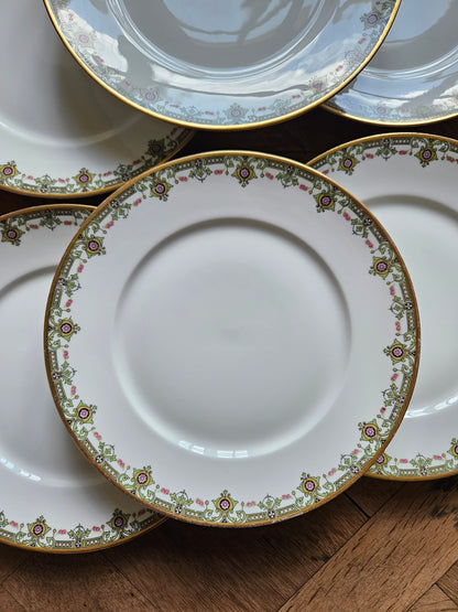 Assiettes plates porcelaine, Gascogne