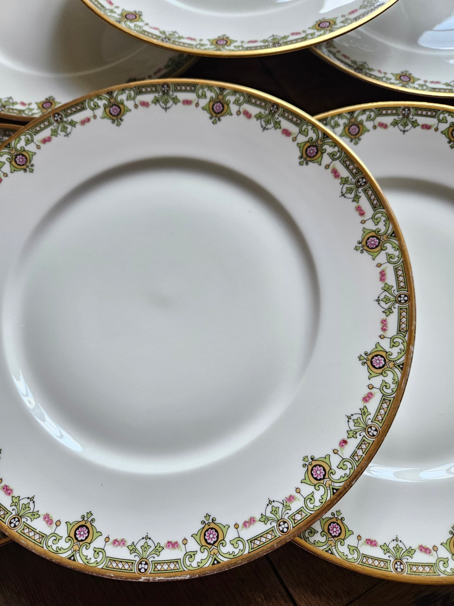 Assiettes plates porcelaine, Gascogne