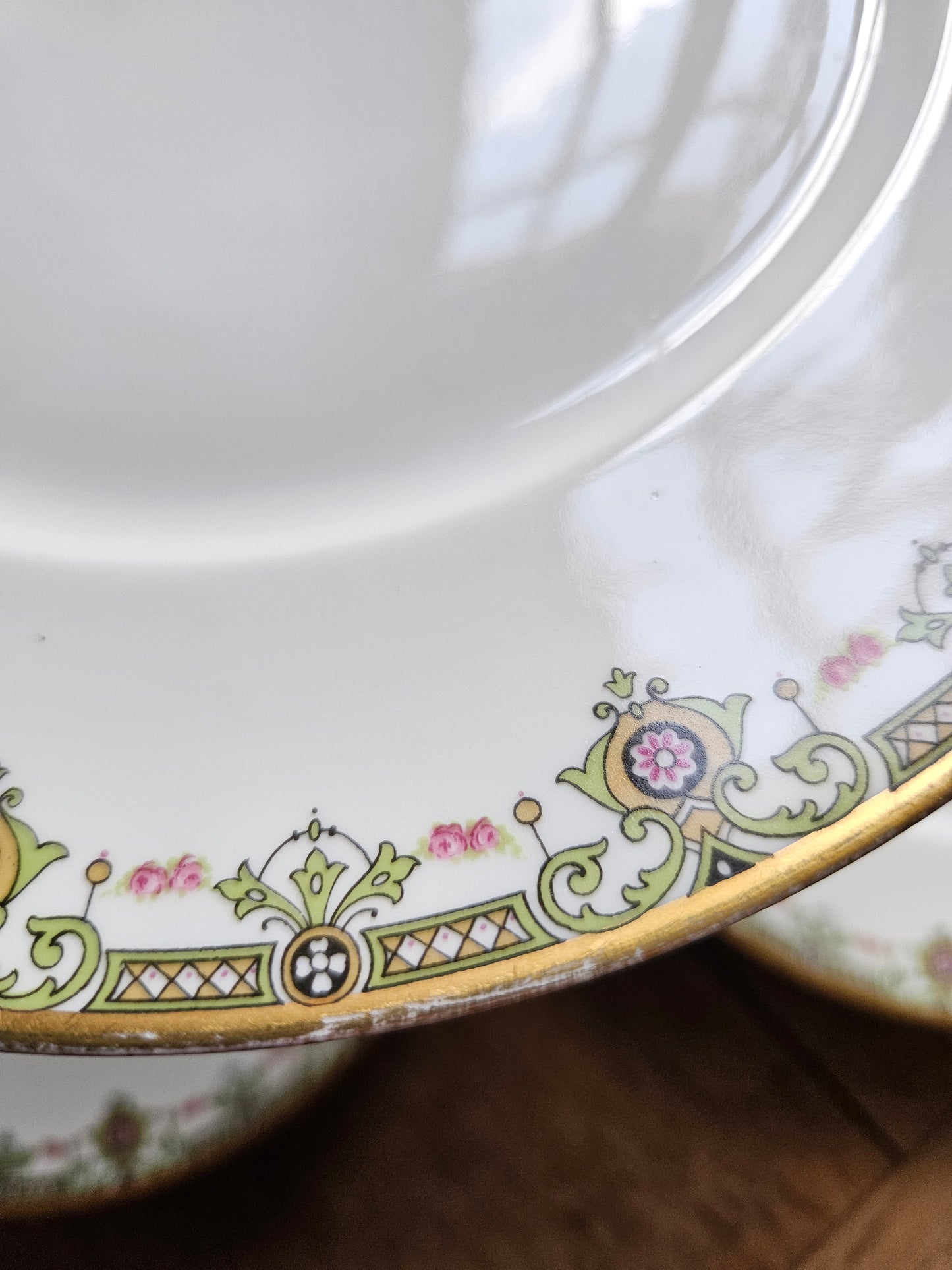 Assiettes plates porcelaine, Gascogne