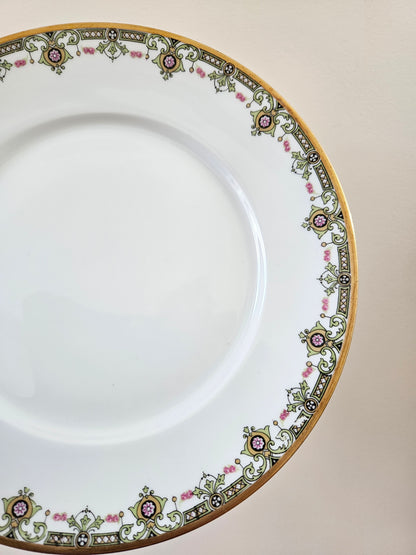 Assiettes plates porcelaine, Gascogne