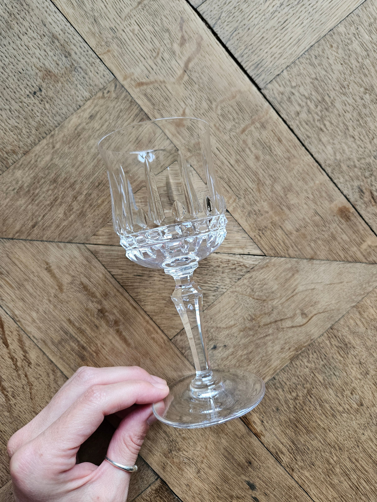 Verres à pied cristal de Sèvres
