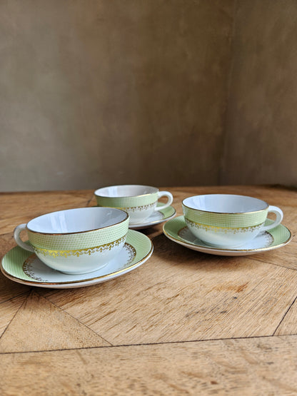 Tasses St Amand, vert pomme