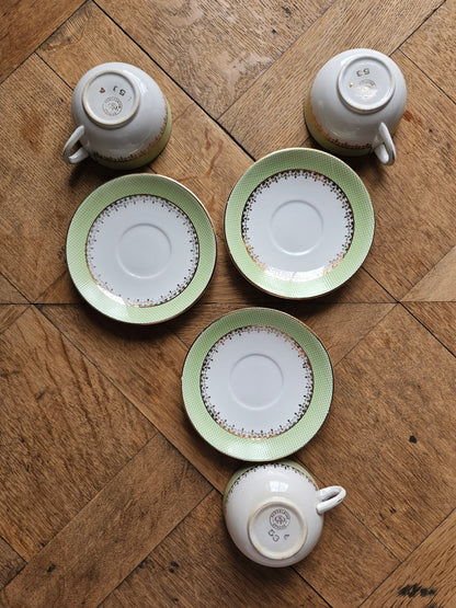 Tasses St Amand, vert pomme