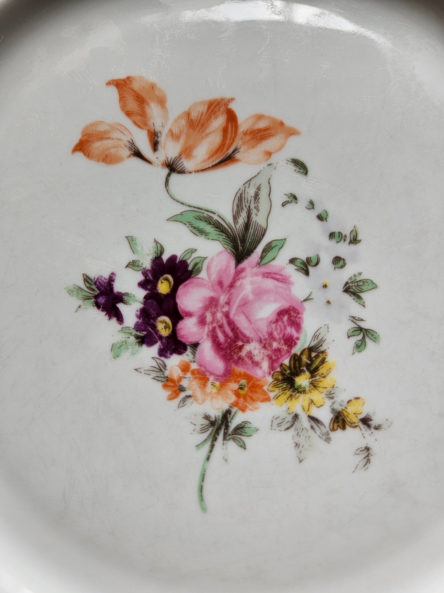 Assiettes plates porcelaine de Bohême