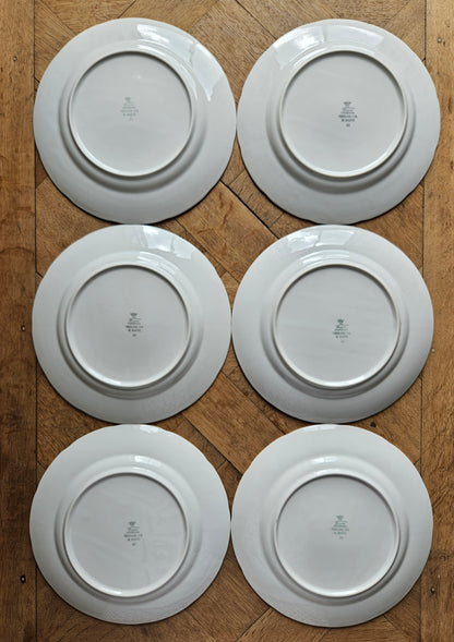 Assiettes plates porcelaine de Bohême