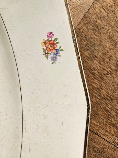 Plat ovale Orchies, shabby chic