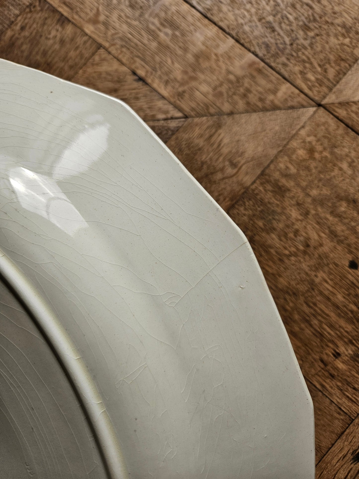 Plat ovale Orchies, shabby chic