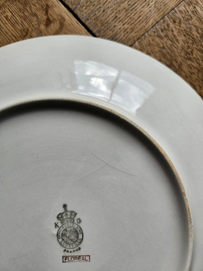 Plat à gâteau K&G Lunéville, Floréal