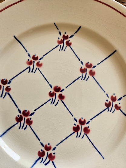 Assiettes plates Badonviller, Normandie