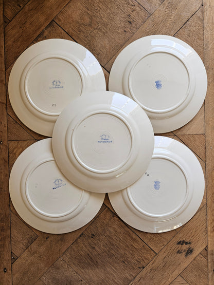 Assiettes plates Badonviller, Normandie