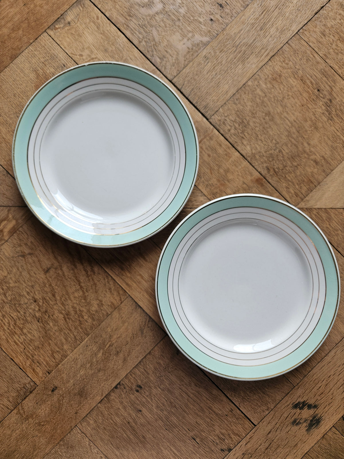 Assiettes plates dépareillées "Périgord"