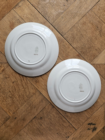 Assiettes plates dépareillées "Périgord"