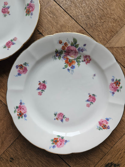 Assiettes plates dépareillées "Périgord"