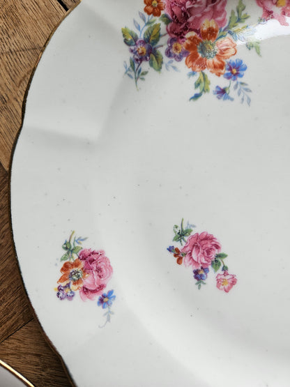 Assiettes plates dépareillées "Margaret"
