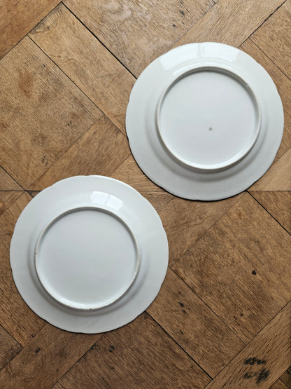 Assiettes plates dépareillées "Margaret"