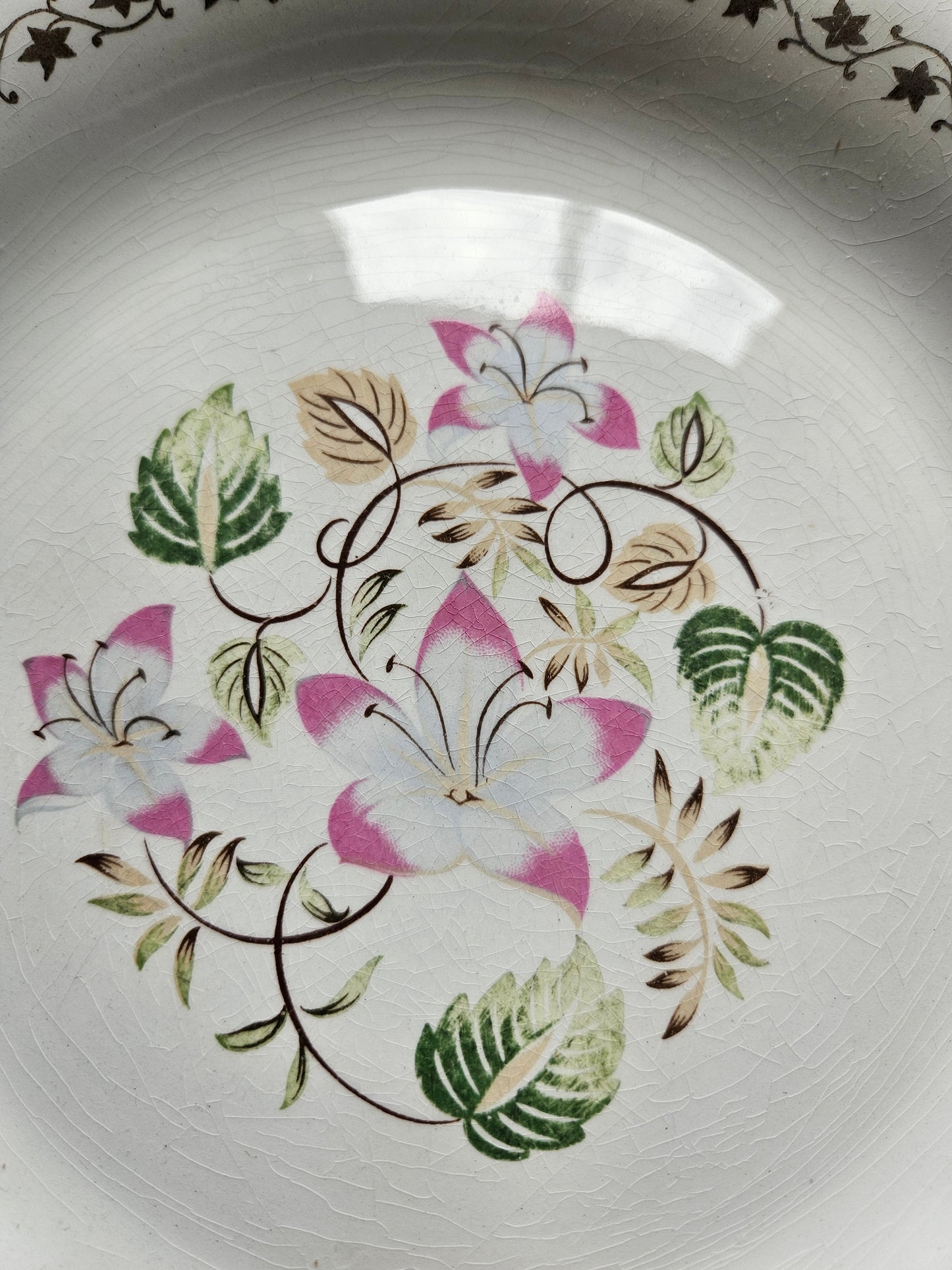 Assiettes plates dépareillées "Margaret"