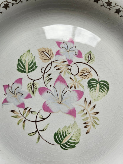 Assiettes plates dépareillées "Margaret"