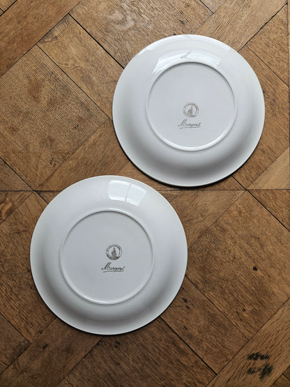 Assiettes plates dépareillées "Margaret"
