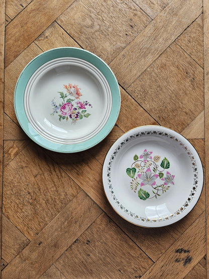 Assiettes creuses vintage 100% dépareillées