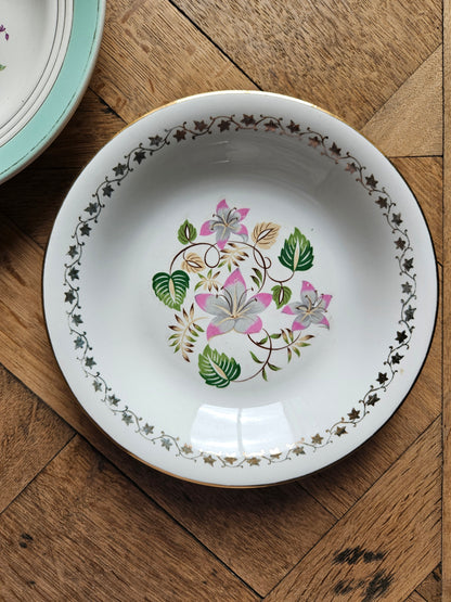 Assiettes creuses vintage 100% dépareillées