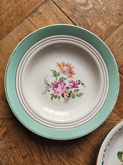 Assiettes creuses vintage 100% dépareillées